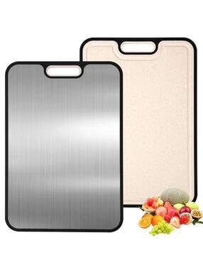 Double-Sided Non Toxic Titanium Cutting Board 15"x10" – Knife Friendly